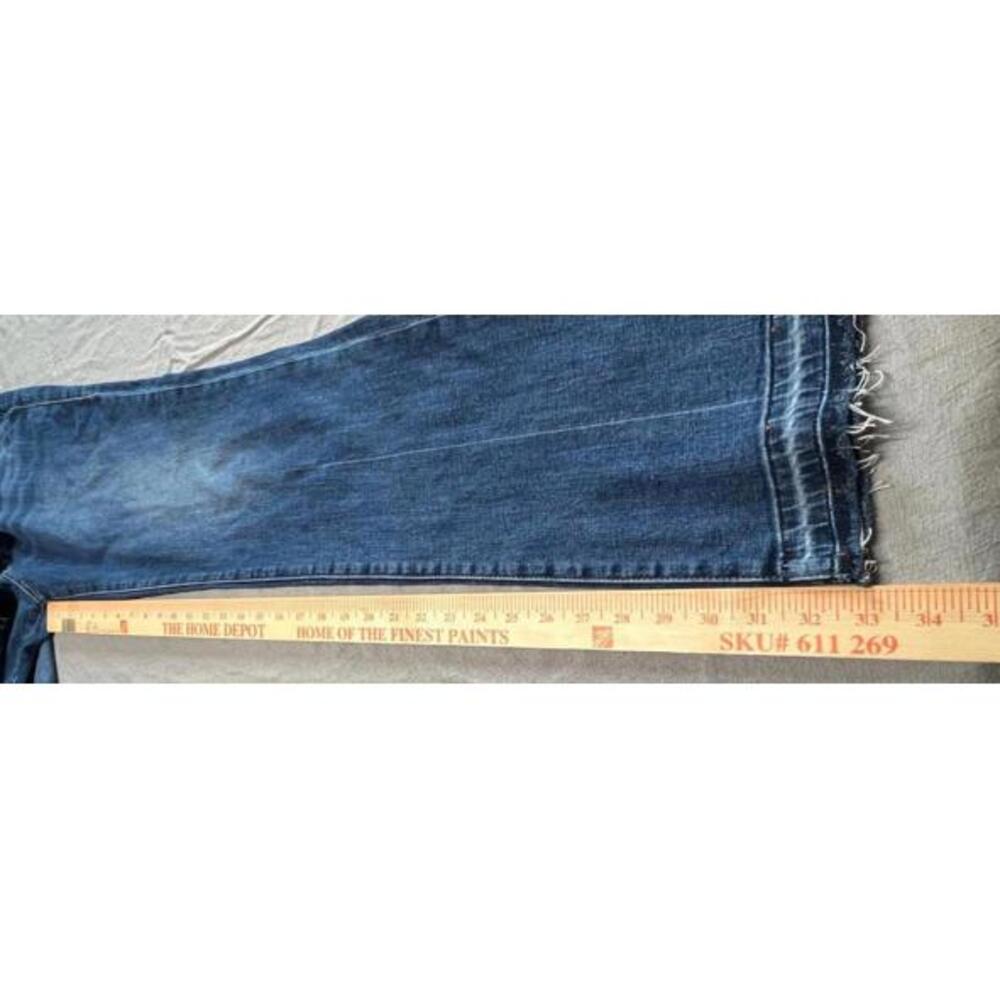 CAbi High-Rise Straight Leg Jeans Raw Hem Minimalist Clean Coastal Girl 6 - Picture 7 of 9